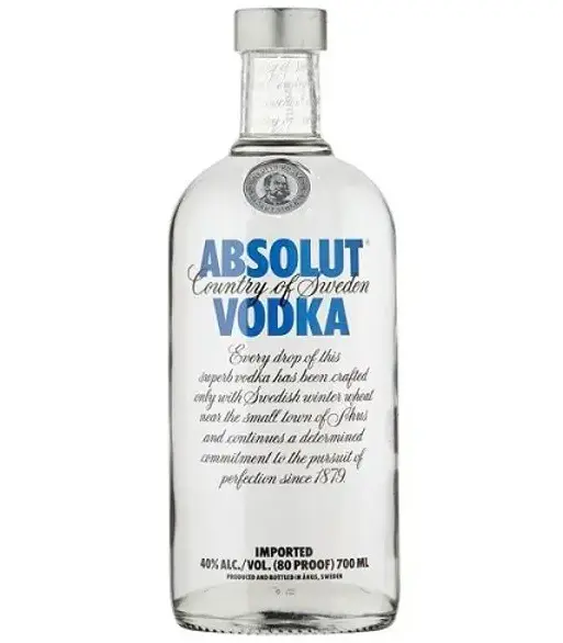 [BL2927] Absolute Vodka Blue 40% Nrf  750ml